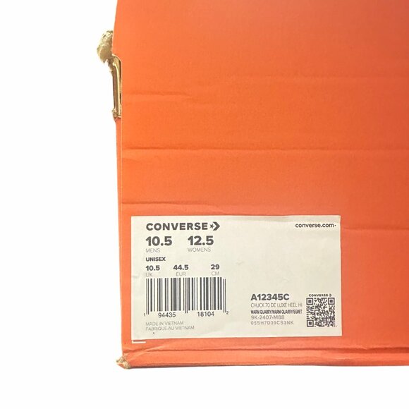 ⭐Converse Chuck 70 De Luxe Platform Weatherized Leather 10.5 Mens Shoes A12345C - Picture 7 of 12